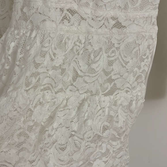 NWT LOVESHACKFANCY Alela cotton-blend corded lace mini dress - Picture 11 of 14